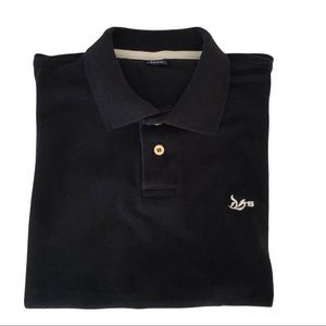 Taco Black Cotton Piqué Short Sleeves Polo Shirt Sz Medium